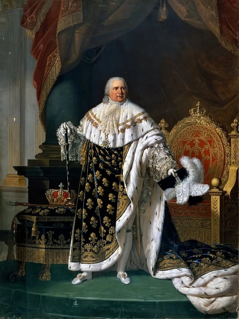 Ritratto di Luigi XVIII in vesti di incoronazione